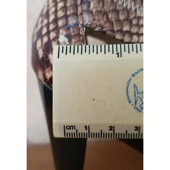 Michael Kors Berkley, Leather, T-Strap, Snake Print Zippered Heels Sz 10M READ - Picture 8 of 16